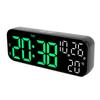 Digital Clock Dual Display Voice Control 3   Brightness Date Temp Display Countdown LED Electronic Alarm Clock