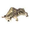 1pc Mini Portable Vintage Brass Bull Keychain Ornament Statue Ornament Gift