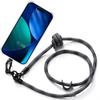 Case for iPhone Air, Transparent Shockproof Protection - Detachable Grey Lanyard
