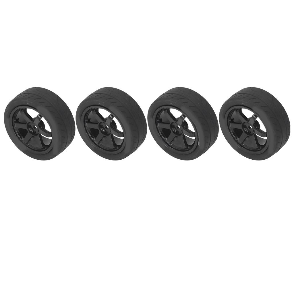4 Pcs RC Car Tires Rubber Plastic RC Car Wheel for 01 02 XV01 XV02 1Celsius10 Remote Control Vehicle