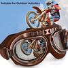 LILSIS Retro Motorcycle Goggles Vintage Moto Classic Pilot Glasses for ATV Bike