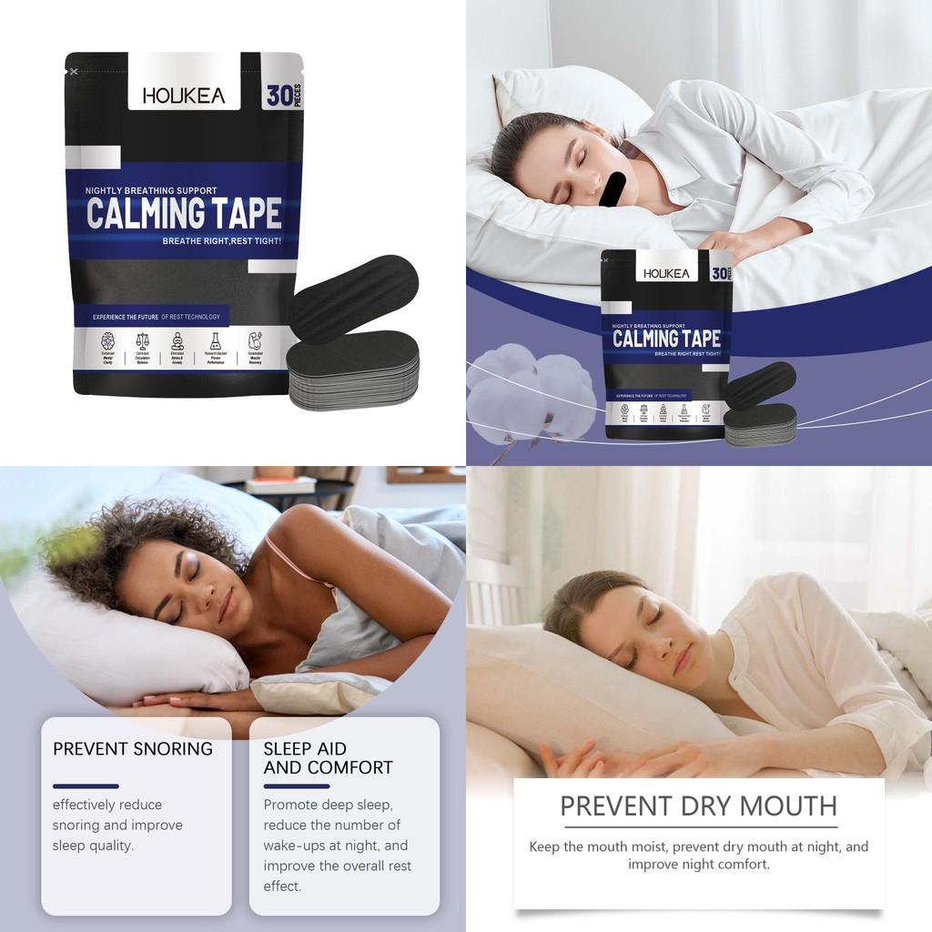 Houkea Nighttime Snoring Relief Patches For Peaceful Restful Sleep Comfort 30 Pieces