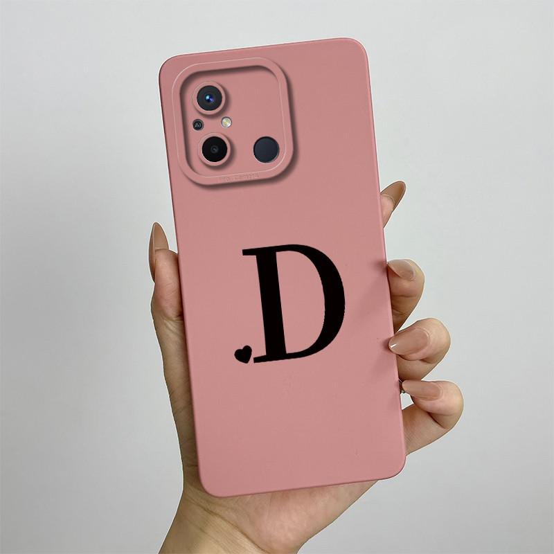 For Xiaomi Redmi 12C Case Cute Couple Letters Cover Silicone Soft TPU Fundas For Xiaomi Redmi 12C 12 C Redmi12C Phone Case Coque