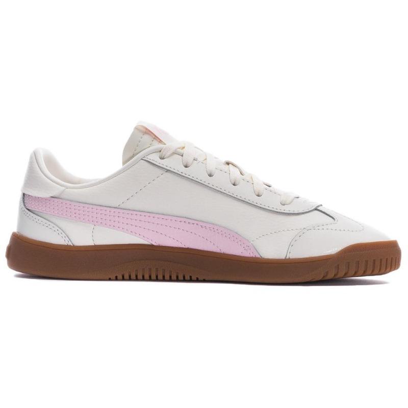 Puma Club 5v5 Women Synthetic Leather Skate Shoes Off White 397635-10