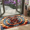 1PC Sunflower Pattern Kitchen Rugs Non-Slip Home Door Mats Pop design Bathroom Rugs Bath Mat Carpet for Home Sink Laundry Decor