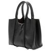 Tods Borsa a Mano in Pelle con Ciondolo T Metallico T Timeless Donna Nera XBWTSBA0000Q8EB999
