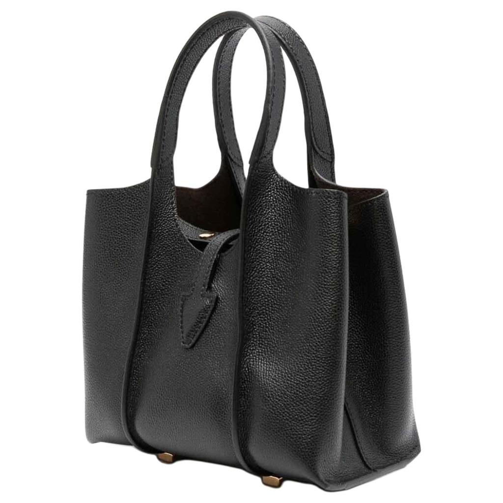 Tods Borsa a Mano in Pelle con Ciondolo T Metallico T Timeless Donna Nera XBWTSBA0000Q8EB999