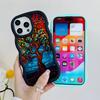 World Life Tree Mobile Phone Case for iPhone 17 16 15 14 13 12 11 Air Pro Max Plus Wavy Edge TPU Colorful Cover Luxury Cover