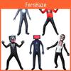 Costum Cosplay Tv Toilet Skibidi Man Evenimente Joc de Rol de Halloween Petrecere Joc