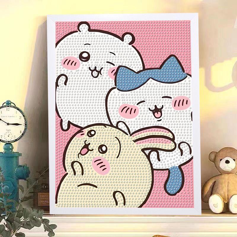 Kit de Peinture Diamant 5D Sanrio Encadré – Jouet Éducatif pour Enfants