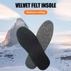 Premium Thickened Felt Shoe Insoles Winter Warm Anti Odor Breathable Moisture Wicking Custom Fit Unisex Foot Support for Work