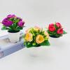 Rose Synthetic Miniature Arrangement With Handmade Craft For Wedding Photography And