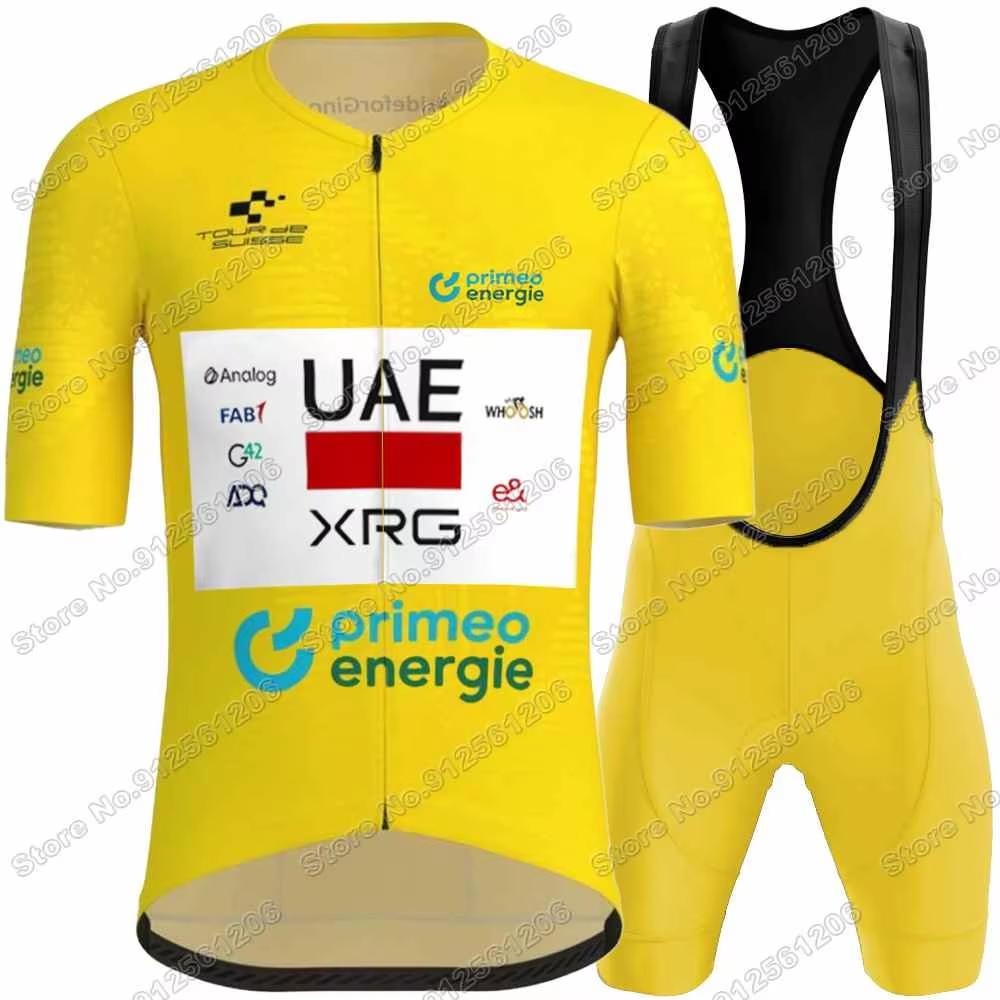 Team Tadej Pogačar Radtrikot Set Italien Frankreich Spanien Schweiz Tour Radsportbekleidung Herren Rennrad Trikot Trägerhose