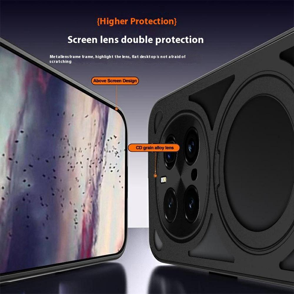 For Honor Magic7 Pro 5G Case Magnetic Kickstand Hollow Heat Dissipation Silicone+PC+Metal Bumper Phone Cover