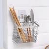 Rectangular Stainless Steel Chopsticks Cage Internal Compartment Cutlery Holder  Fork