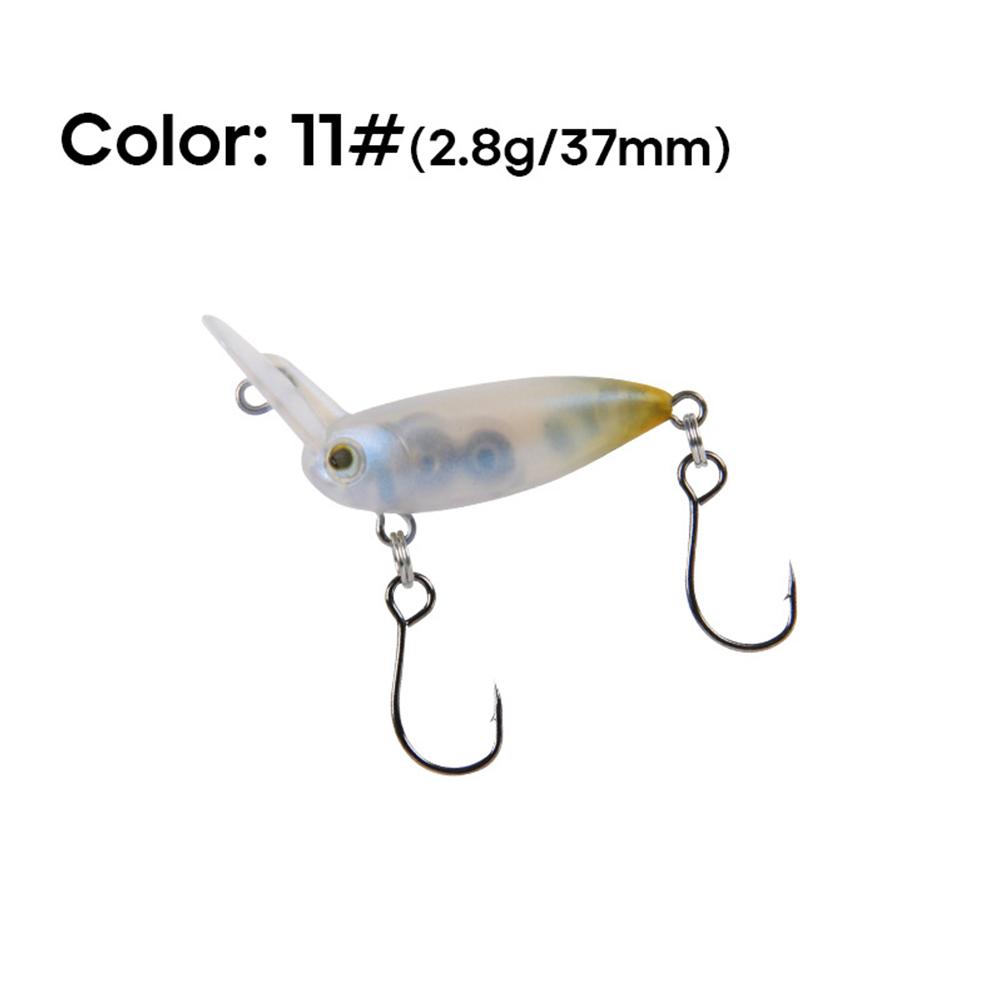 Fishing Lures 37mm 2.8g Crankbait Slow Sinking Artificial Hard Bait Wobbler Fishing Bait for Trout Bass Carp Fishing Accessories
