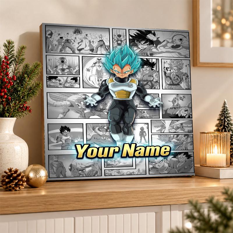 Dragon Ball Vegeta Custom Name Diamond Painting Personalized 5D Full Drill DIY Diamond Art Home Decor