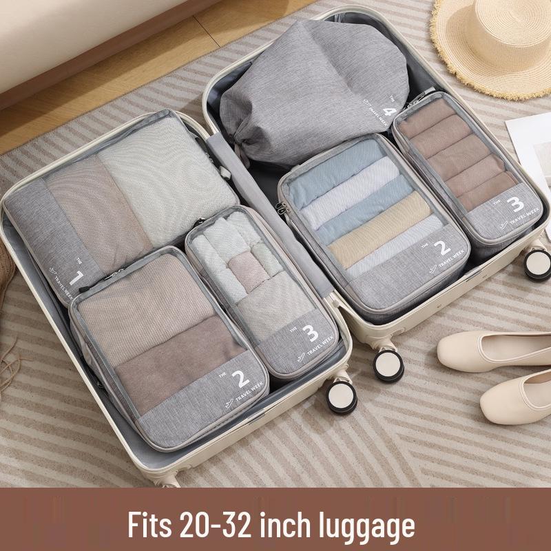 Reiseaufbewahrungsset: Koffer-Organizer-Taschen für Kleidung, Socken & Unterwäsche - Ideal für Geschäftsreisen