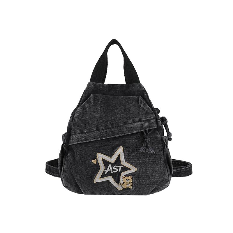 Denim Rucksack Damen Rucksack mit großer Kapazität