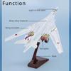 TU-160 Plane Model Toy Russia AirForce Tupolev TU-160 Diecast Alloy Aircraft Collectible Display Airplanes Sound and Light Model