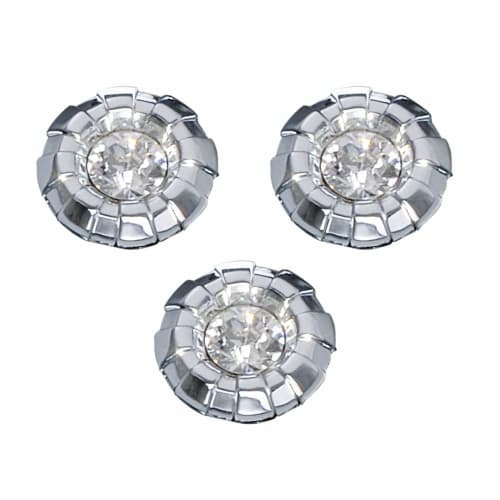 

CARMATE Car Keyhole Emblem LUXIS Set of 3 15.0 Crystal/Chrome LS372