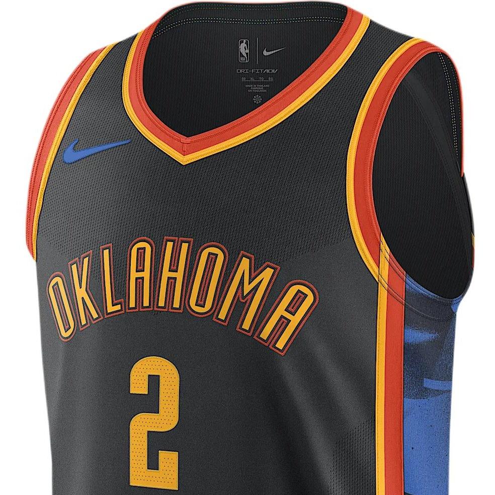 Nike Dri-FIT ADV NBA Oklahoma City Thunder 2024/25 City Edition Authentic Jersey 'Shai Gilgeous-Alexander' Men's FQ4476-010