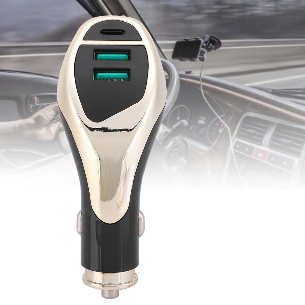 One for Three Portable Universal Vehicle Car Charger Fast Charging Accessory