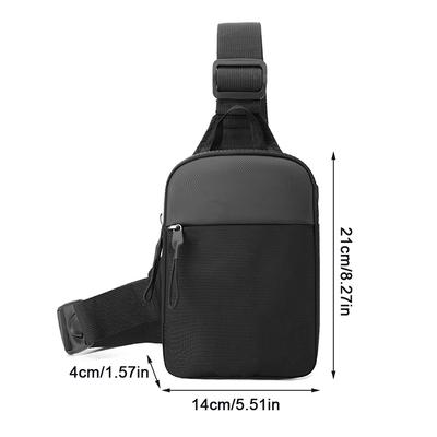 Męska torba na klatkę piersiową Małe płócienne torby na ramię Crossbody dla mężczyzn Mini materiałowa torba na ramię Sportowa Torba na telefon Męska Torebka