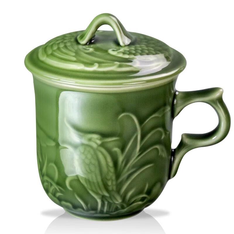 DRAGONART Living Glaze Carved Ceramic Cup