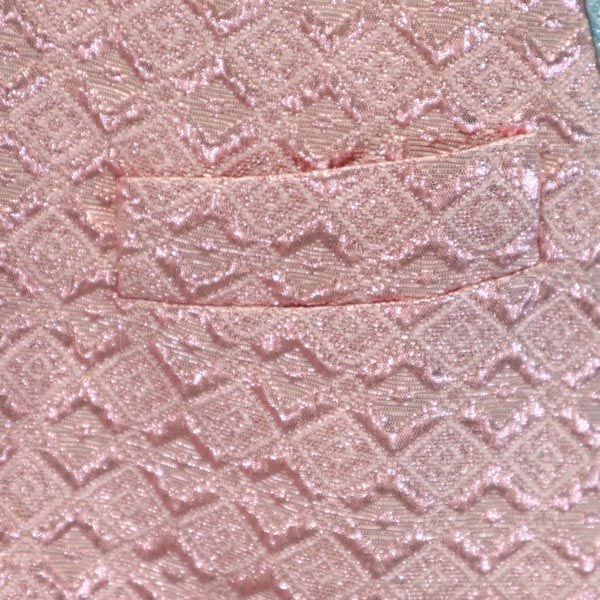 MARNI 2011ss Short sleeve Cut Pink x Light Blue Glitter woven fabric Women Used