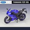 Welly 1/12 Yamaha YZF-R6 Alloy Racing Motorcycle Model Diecast Metal Street Sports Motorbike Model Collection Childrens Toy Gift