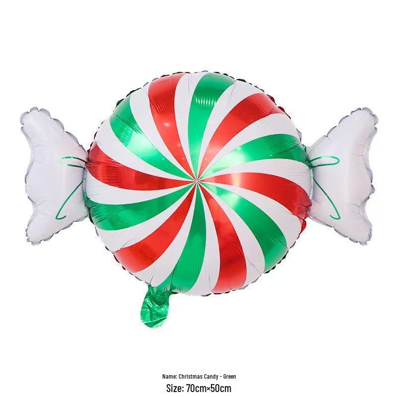 Large Christmas Tree and Santa Claus Aluminum Foil Balloons for Window Display 