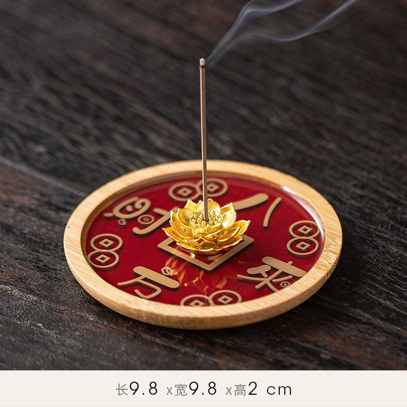 

Lotus Incense Stick Holder, Ceramic Aromatic Burner Diffuser for Home Office Meditation Yoga, Chinese Style Decor Gift