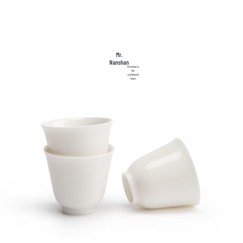 Nanshan White Porcelain Bell Tea Cup