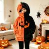 Dětská Unisex mikina s kapucí na Halloween s vintage designem dýně