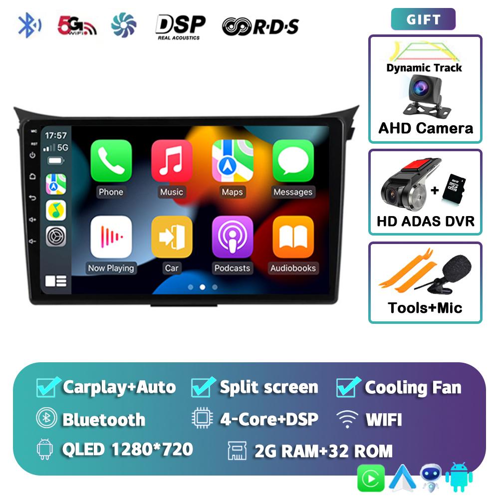 Android 14 Carplay Auto Car Radio For Hyundai I30 Elantra GT 2012 2013 2014 2015 2016 GPS Navigation Multimedia Player 4G Stereo