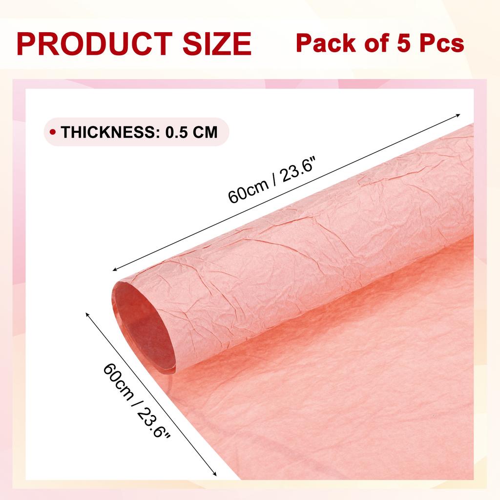 5pcs Flower Wrapping Paper Waterproof Bouquet Wrapping Paper Gift Wrapping Paper Birthday Wedding Ceremonies Paper Sheet