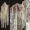 100x130cm Embroidery Pattern Mesh Lace Jacquard Creative DIY Semi-transparent Wedding Dress Skirt Designer Fabric
