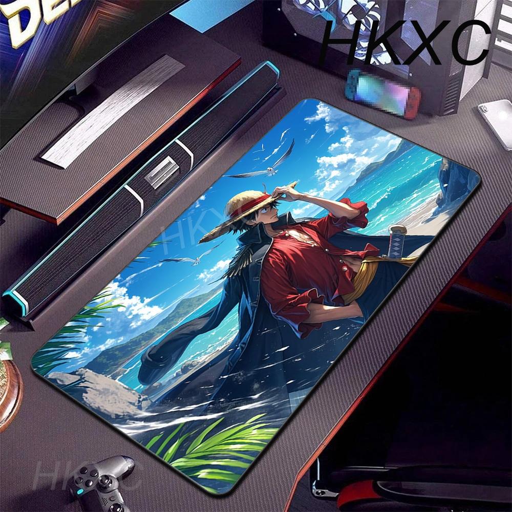 XL Rubber Office Extend Deskmat Anime Luffy Large Mousepad Non-slip Gaming Accessories Mouse Pad One Piece Keyboard Mats 90x40cm