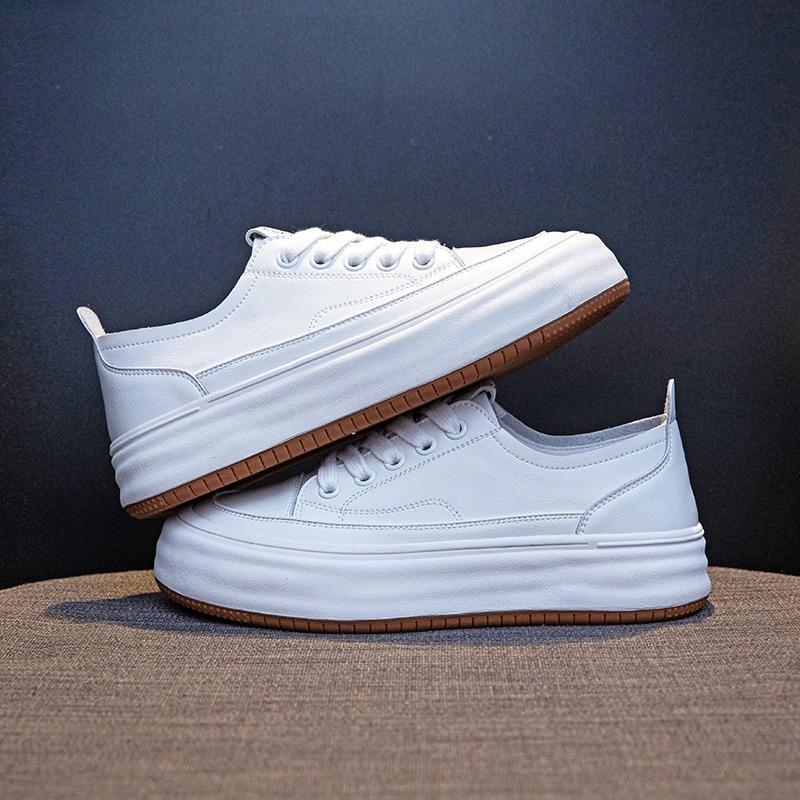 Little White Shoes Women's Leather Spring New Flat Casual Shoes Versatile Board Shoes Women's Sports Shoes