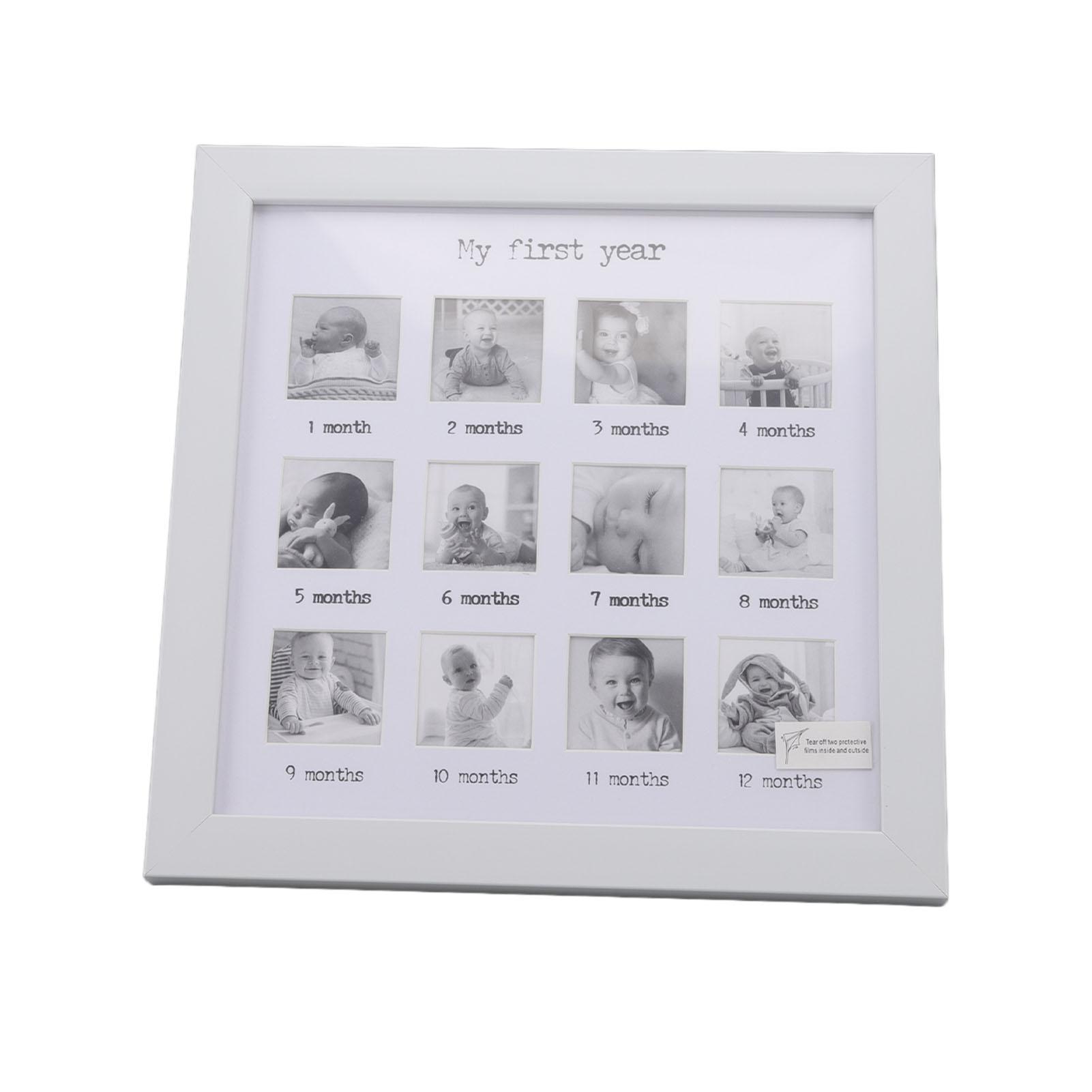 

Baby First Year Photo Frame 12 Months Newborn Monthly Picture Frame for Baby Growth Record Baby Keepsake