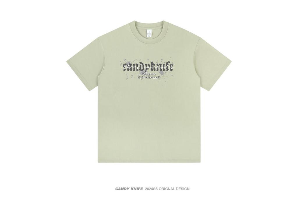 Unisex Oversized Lockerer Schnitt T-Shirt, Kurzarm, Amerikanischer Streetstyle