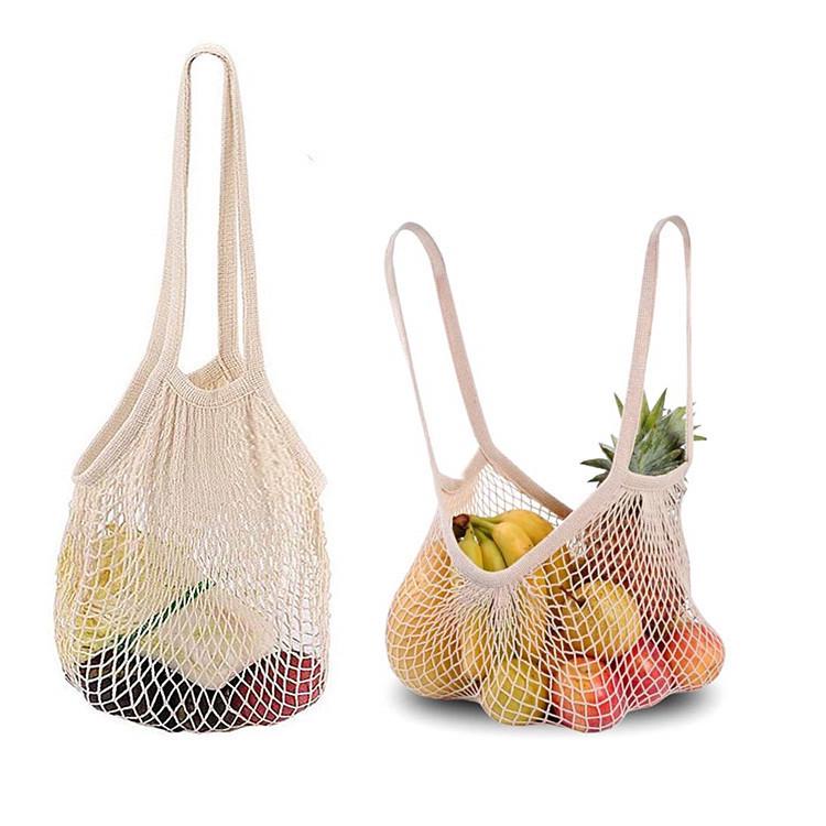 Eco-Friendly 100% Cotton Mesh Bag for Shopping, Toys Storage, and Fruits