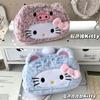 Hello Kitty Plush Pencil Case New Leopard Print Japanese Style Large Capacity Aesthetic Stationery Pouch For Adult Daily Use
