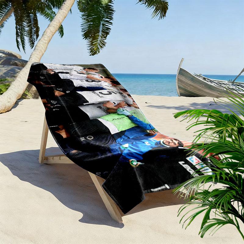 Spezia Calcio Print Beach Towel, Large Soft Quick Dry Towel for Beach Camping Swimming