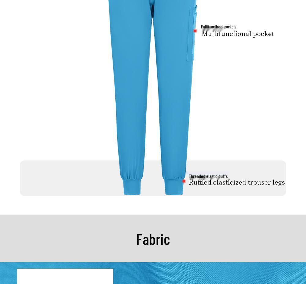 Unisex Breathable Surgical Nurse Uniform - Sweat-Absorbent Medical Scrub Set for Pet Hospital Use