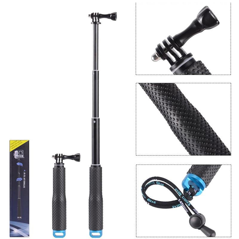 Handheld Extendable Gopro Selfie Stick Aluminum Monopod Go Pro Stick for GoPro Hero 9 8 7 6 5 4 SJCAM SJ8 Sj6 Xiaomi Accessories 7