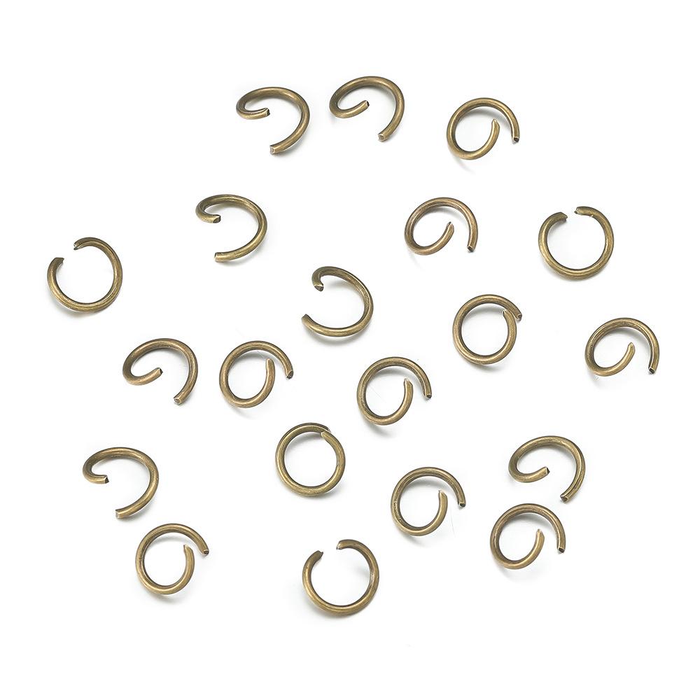 200Pcs/Lot Iron Open Jump Ring Connectors 4/5/6/8/10mm Dia Round Split Rings For DIY Jewelry Making Findings