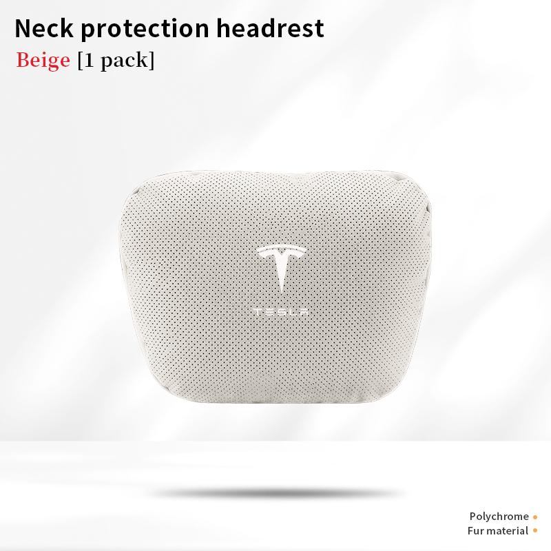 Car Headrest Neck Support Seat Lumbar Cushion Neck Pillow For Tesla Model 3 Model Y Model S Model X Auto Interior Accessories
