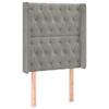 VidaXL Tête de Lit à LED Meuble de Chambre à Coucher Accessoire de Lit Simple Tête de Cadre de Lit Intérieur Gris Clair 3124414
